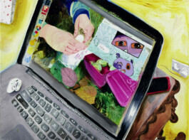 Flash Sketch 9, 2020, 120 x 160 cm, acrylics on canvas