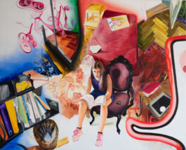 Susanne Kühn, Friends 1, 2021, acrylics on canvas, 200 x 250 cm 